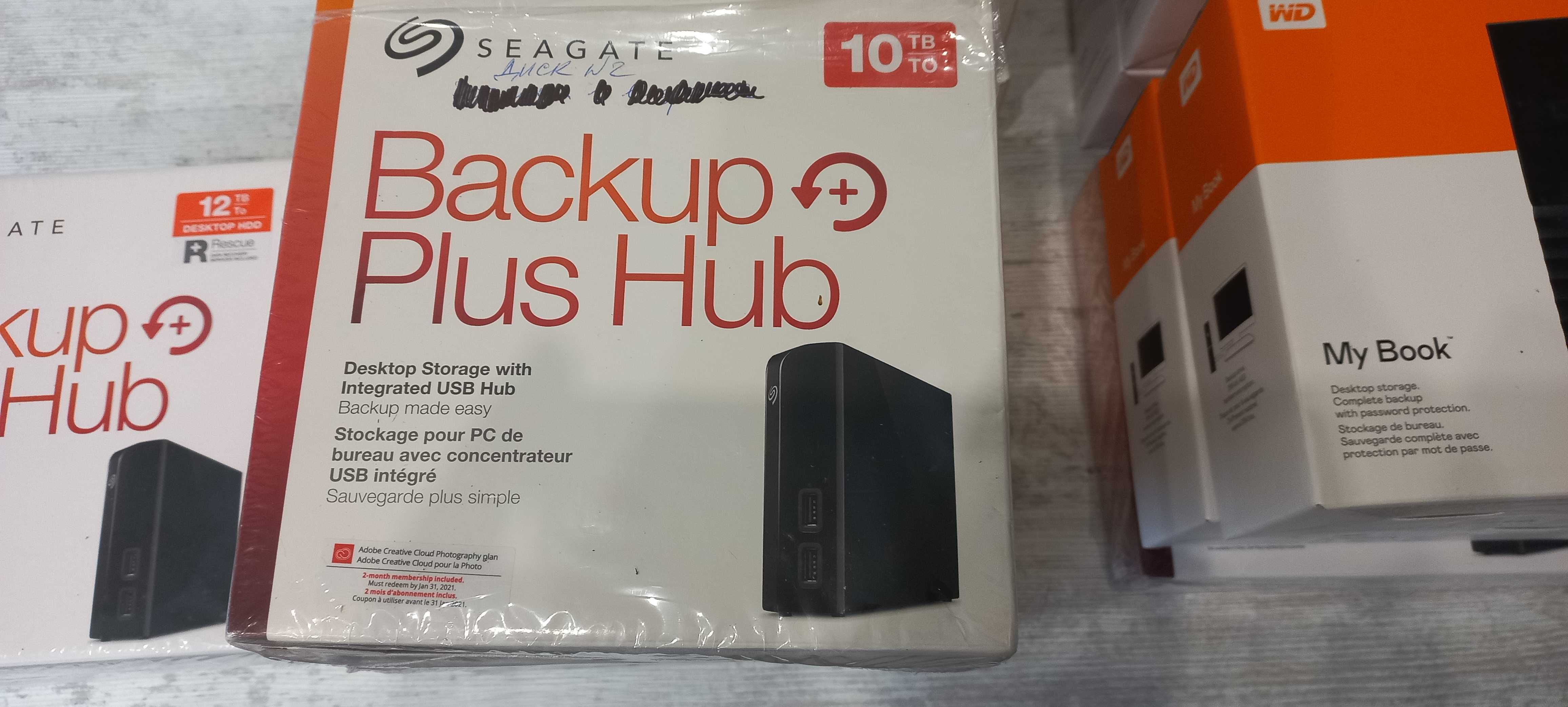 Зовнішній жорсткий диск HDD WD / Seagate 10Tb б/у