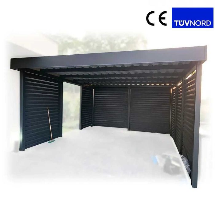 Garaż Wolnostojący Carport Wiata Garażowa Metalowa Altana Zadaszenie