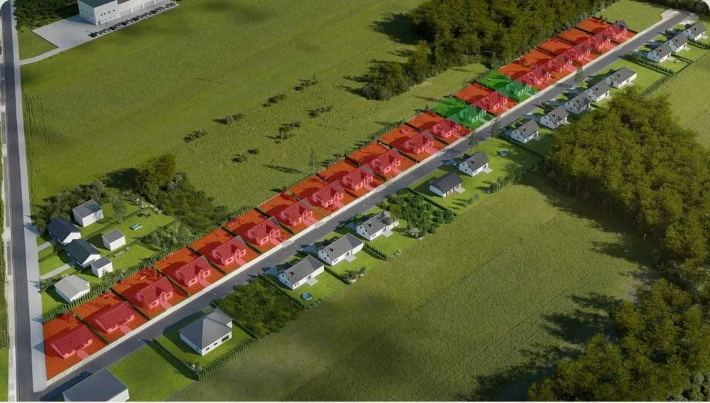 Nowe Domy w zabudowie wolnostojącej przy ulicy Widokowej.