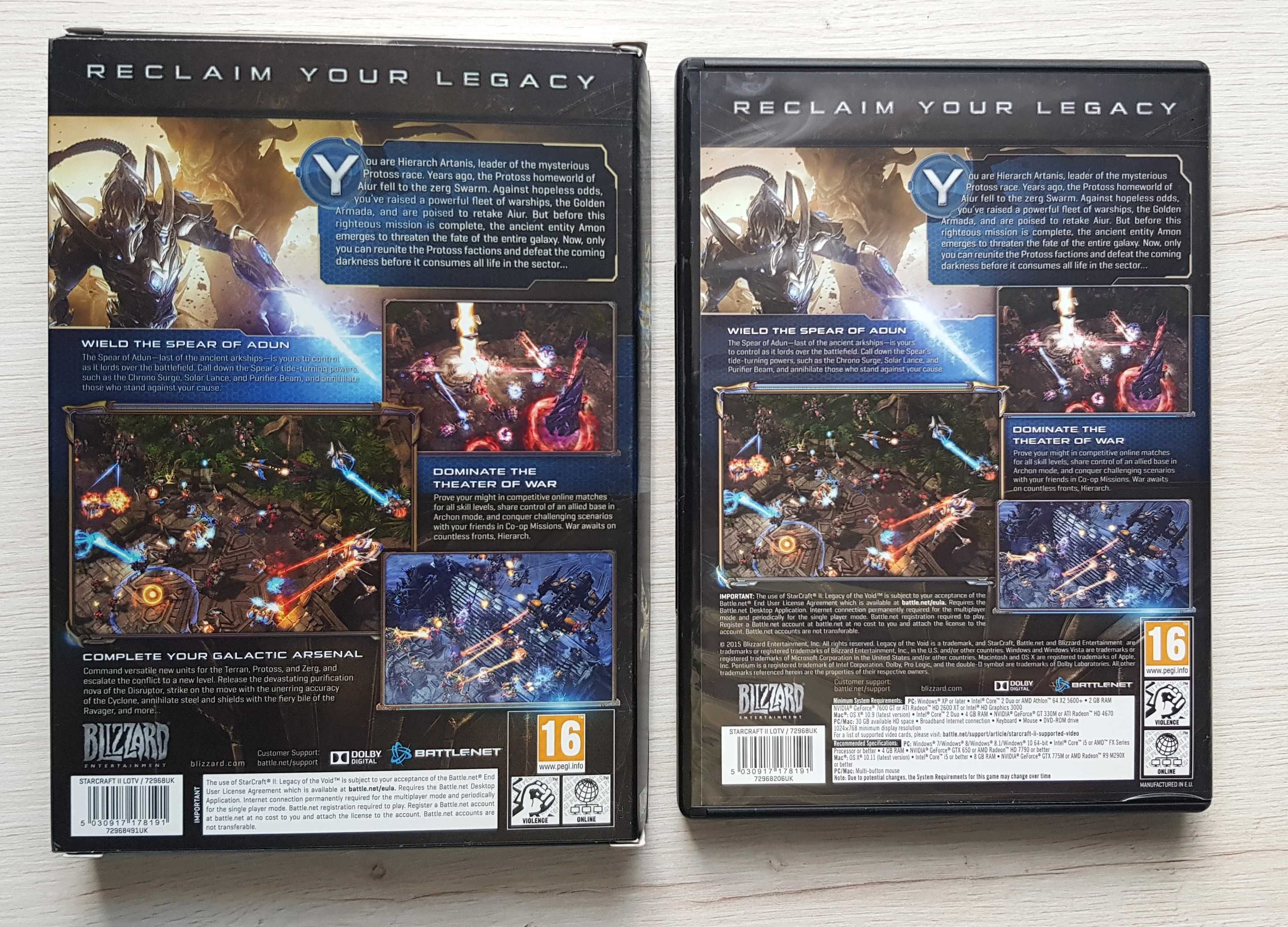 Starcraft 2 Legacy of the Void - DVD BOX - ANG