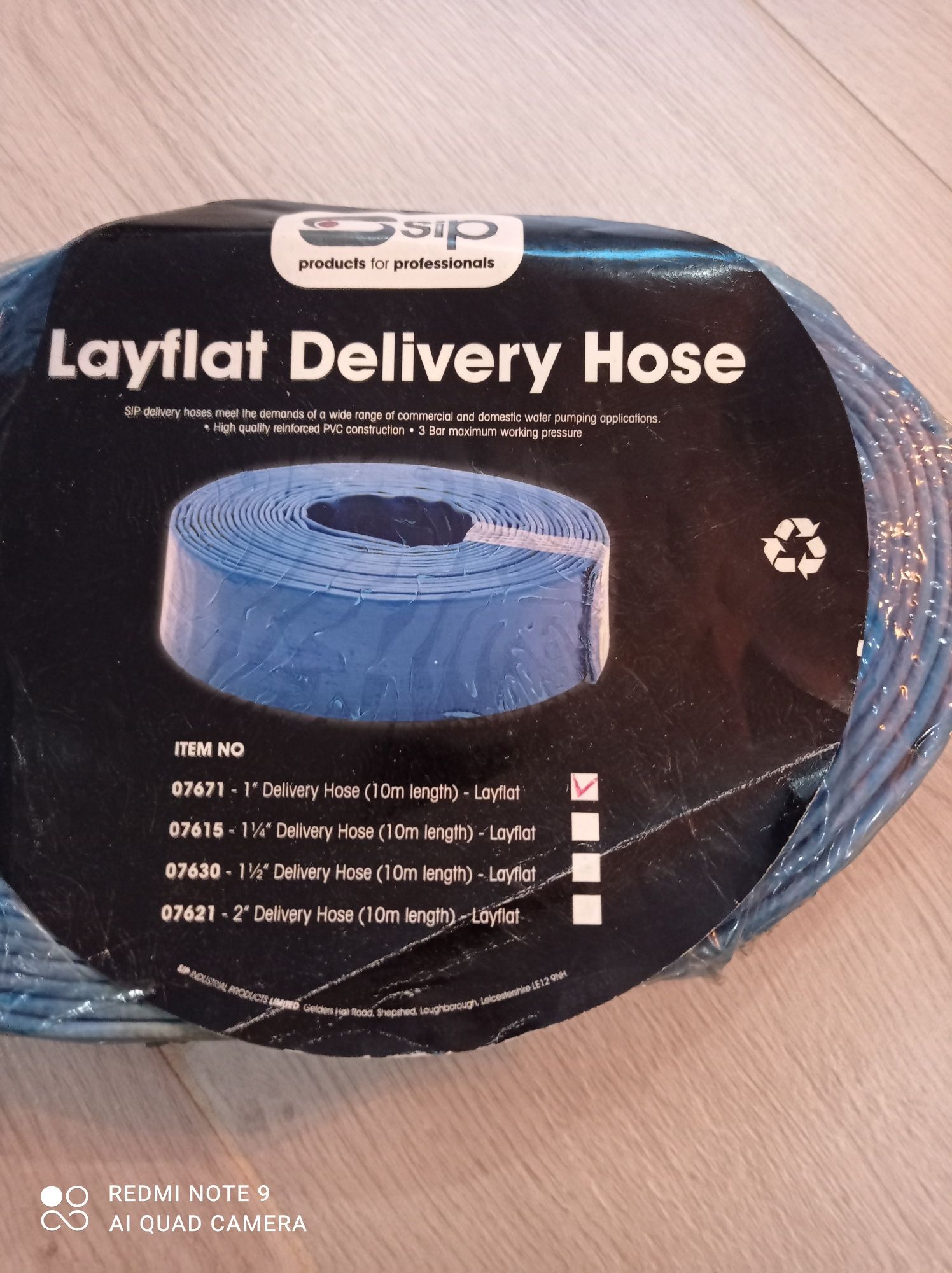 Wąż przesyłowy fi 25mm, 10 m długości, wzmocnione PVC