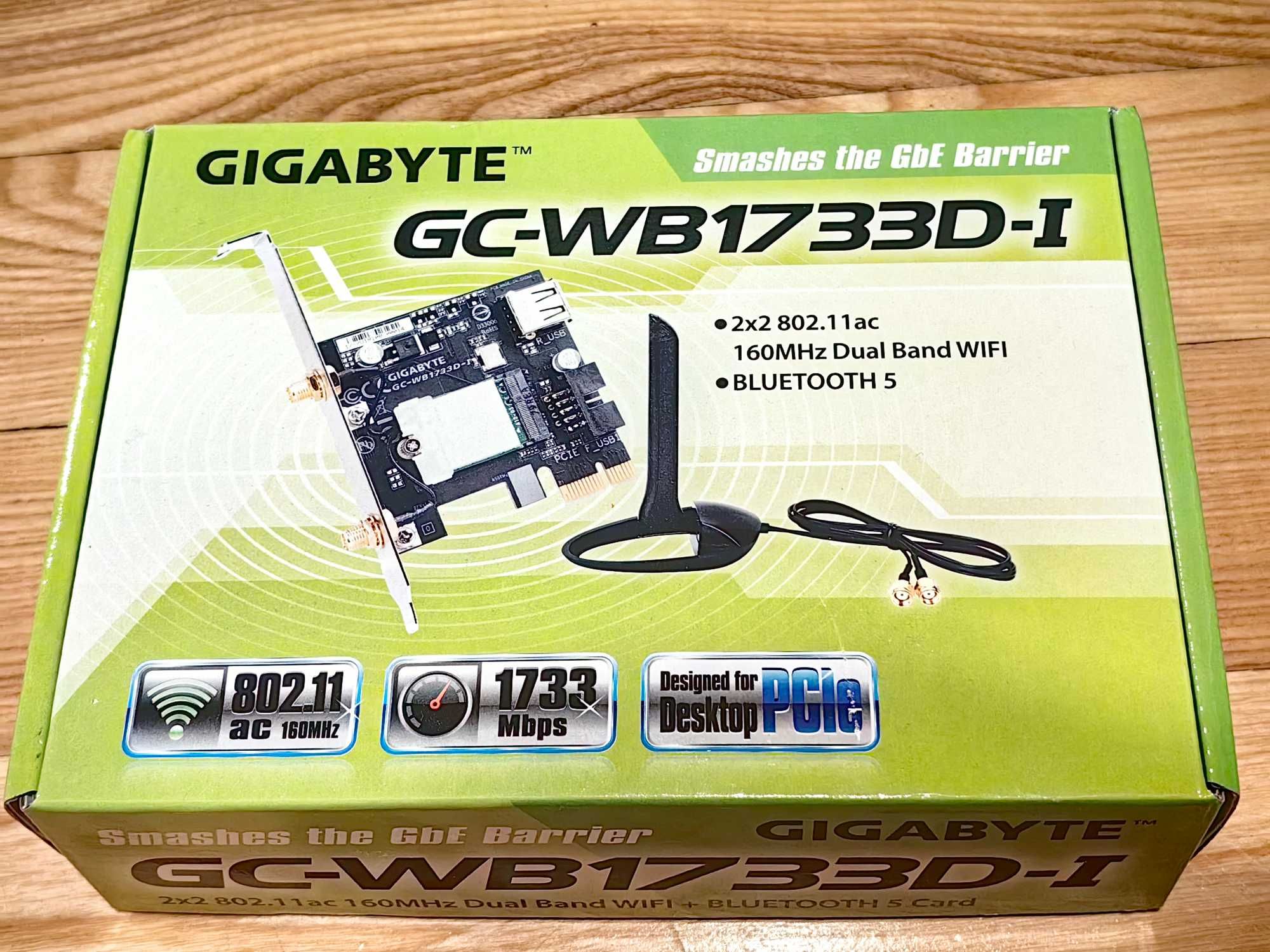 GIGA GC-WB1733D-I WLAN & Bluetooth 5.0 (PCIe x1) Karta sieciowa