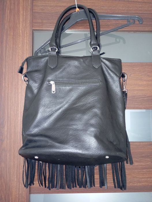 Duża torba damska frędzle damska