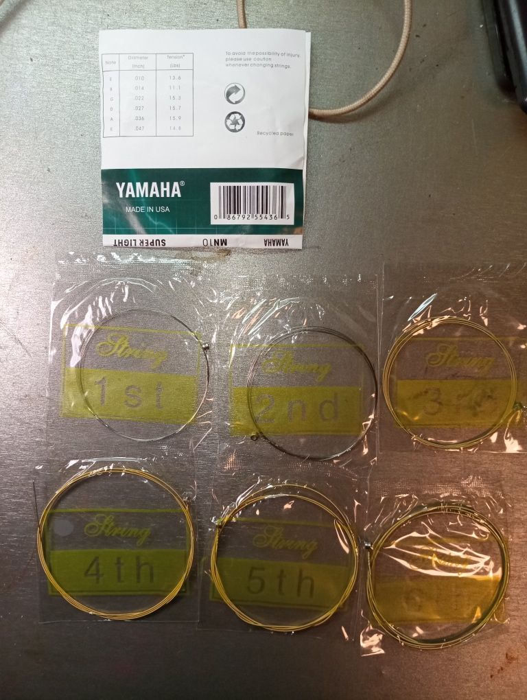 Струны Yamaha daddario elixir sets ernie ball  металлические