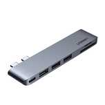 Ugreen wielofunkcyjny HUB 2x USB Typ C na 3x USB 3.0 / TF / SD / USB T