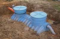 Odwodnienia drenaż odprowadzenie wody z rynien niwelacja terenu