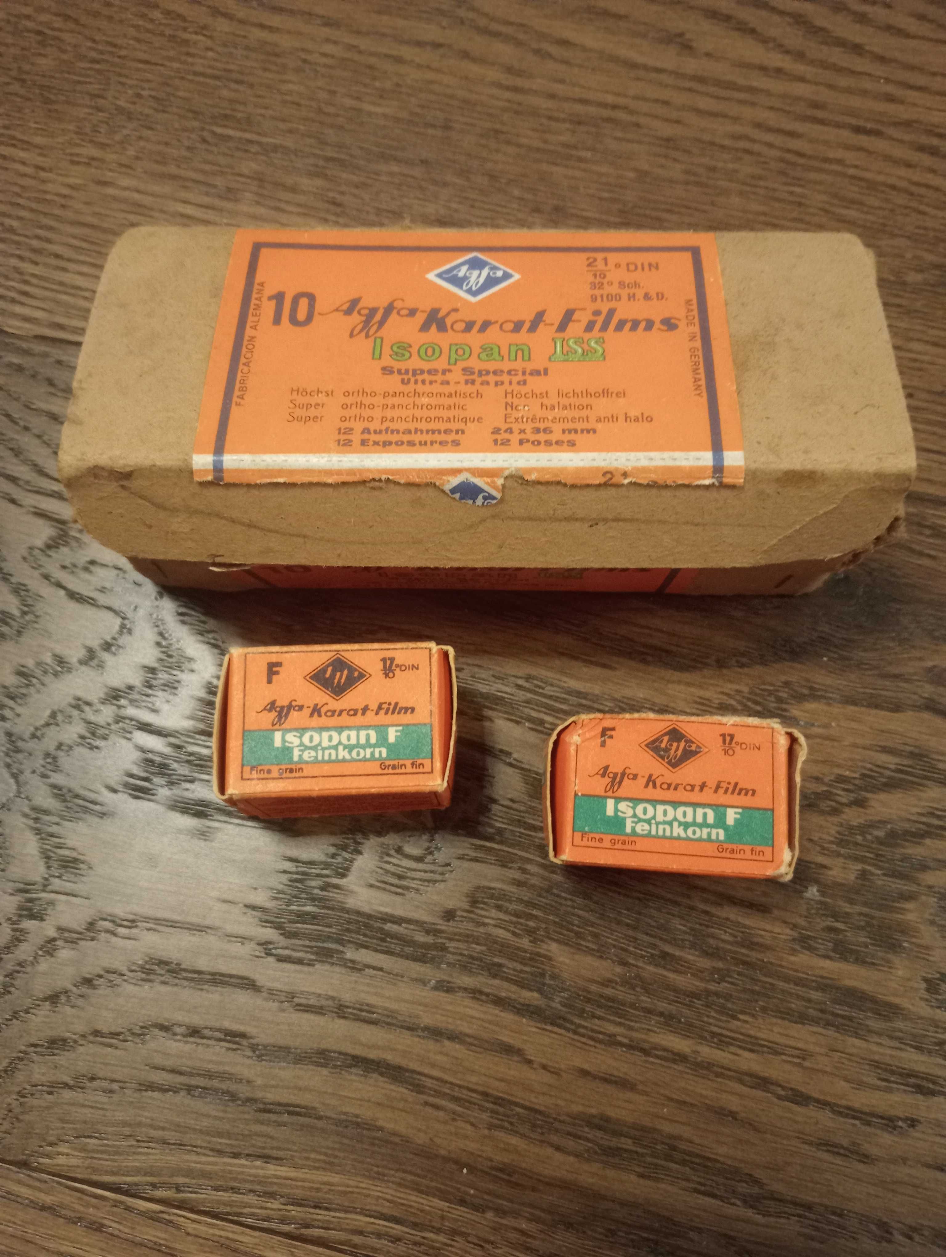 Klisza film Agfa isopan 1944