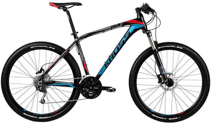 Велосипед Kross LEVEL R4 27.5 black-shine