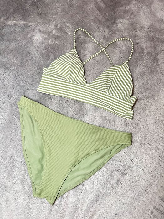 Купальник в полоску h&m