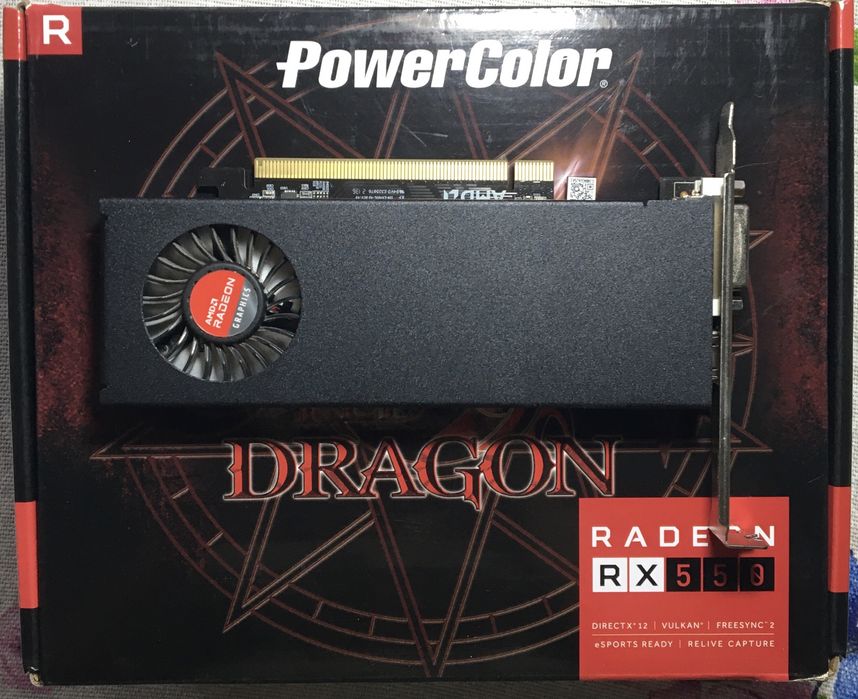 Видеокарта amd rx550 4gb