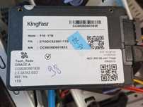 1Tb SSD накопичувач KingFast 2.5" SATAIII  Стан 98%