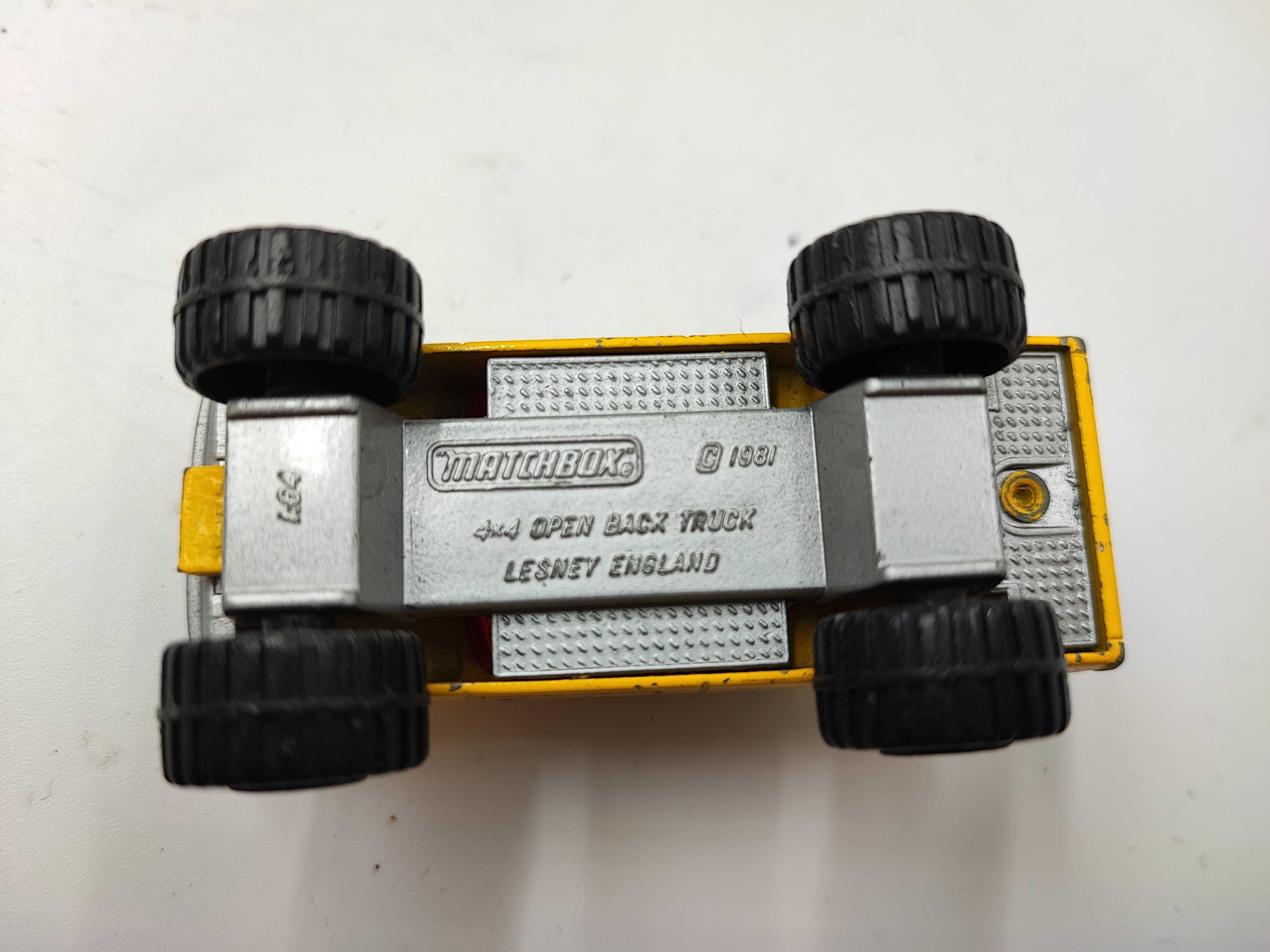 Matchbox 1981 Yellow 4x4 Open Back rok 1981