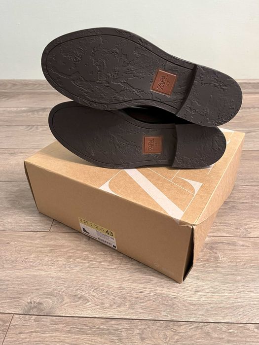 Чоловічі шкіряні Ботинки ZARA, НОВІ, оригінал