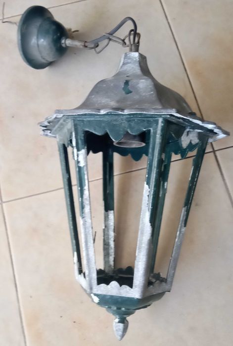 Candeeiro teto imitação antigo , por 5€