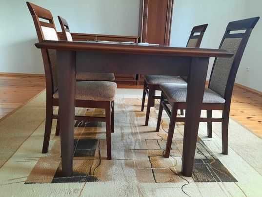 Stół do jadalni rozkładany + krzesła
