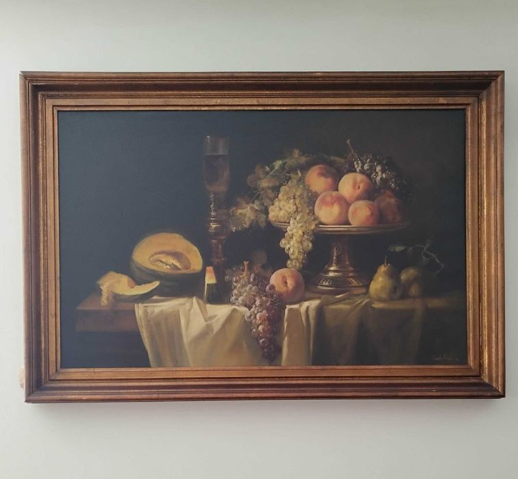 Pintura Vintage tipo Natureza Morta