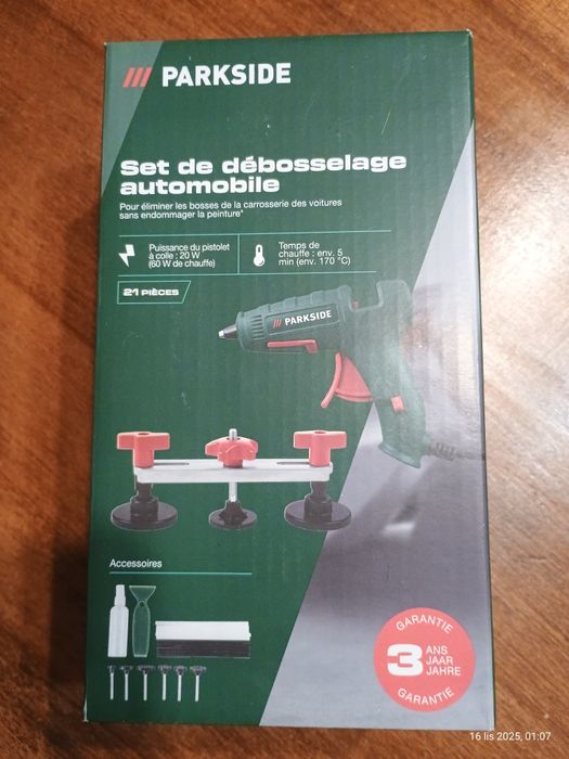 Pistolet do klejenia na gorąco Parkside 21 elementów