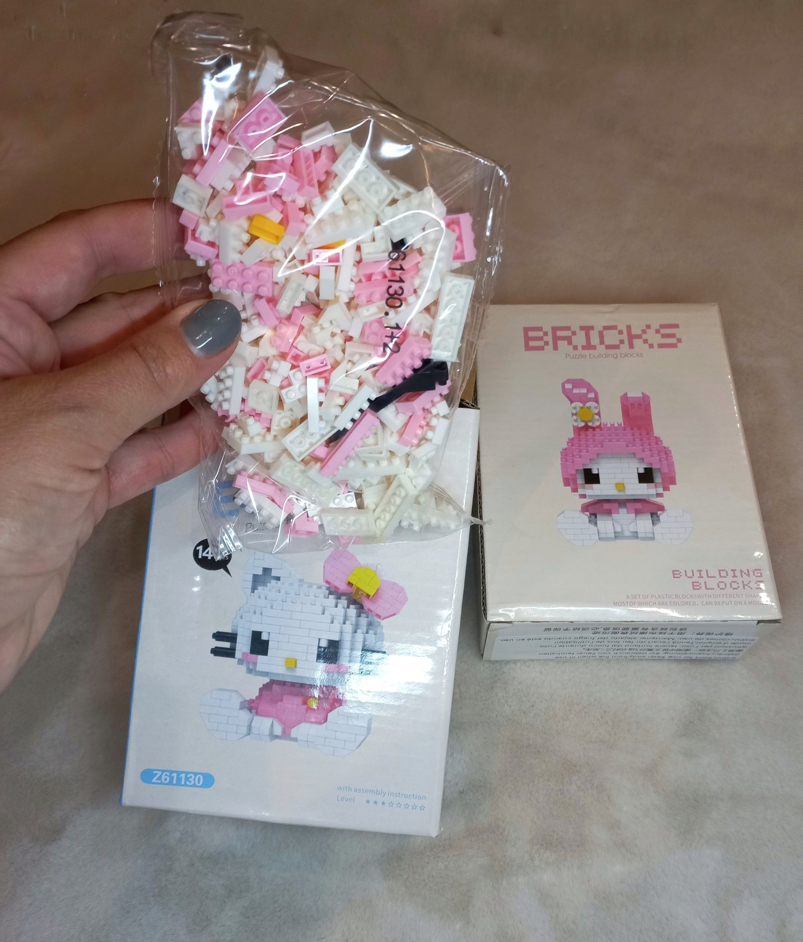 Конструктор будівельні блоки кошка  ,мелоди,китти,куроми , BRICKS лего