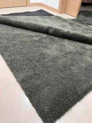 Tapete verde lavável na máquina 1,9m x 1,3