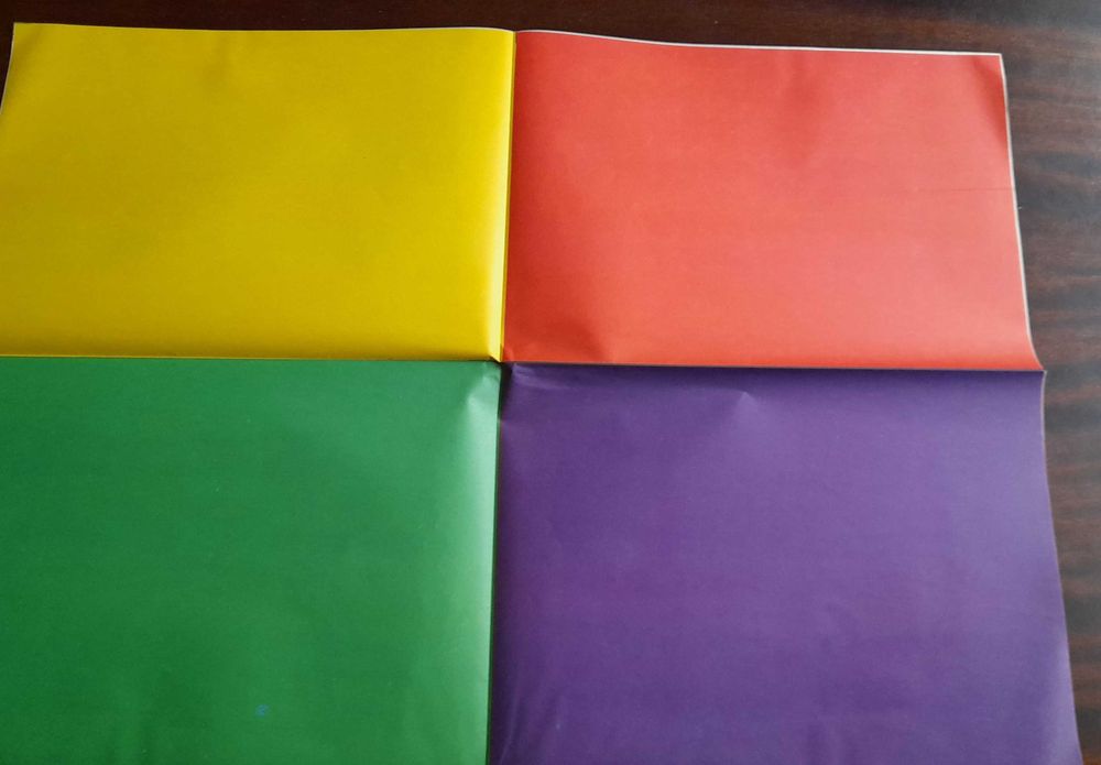 Фольга для школярів, бархатний / оксамитовий/ кольоровий папір.