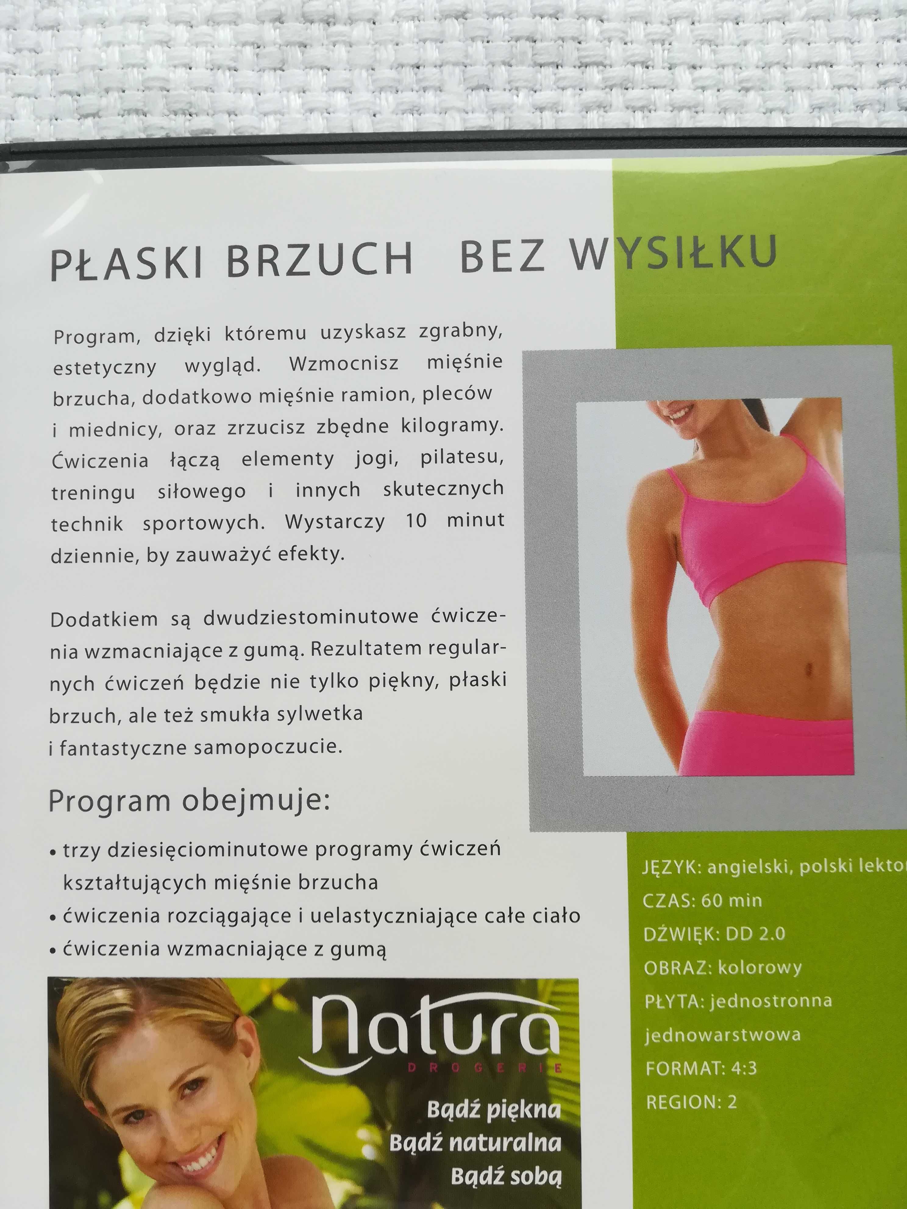 płyta dvd shape sport fitness, ćwiczenia płaski brzuch   na lato