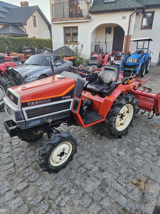 Yanmar F155 4x4 z glebogryzarką mini traktorek japoński ogrodniczy