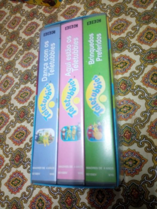 Conjunto de 3 VHS Teletubies