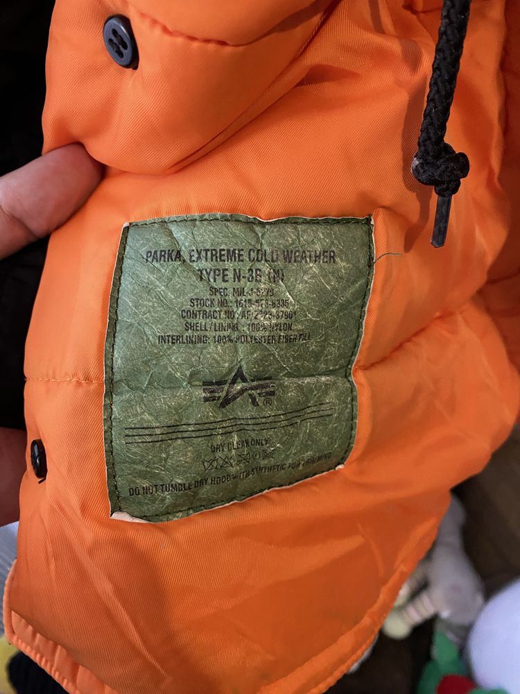Alpha Industries Парка N-ЗВ size M/M
