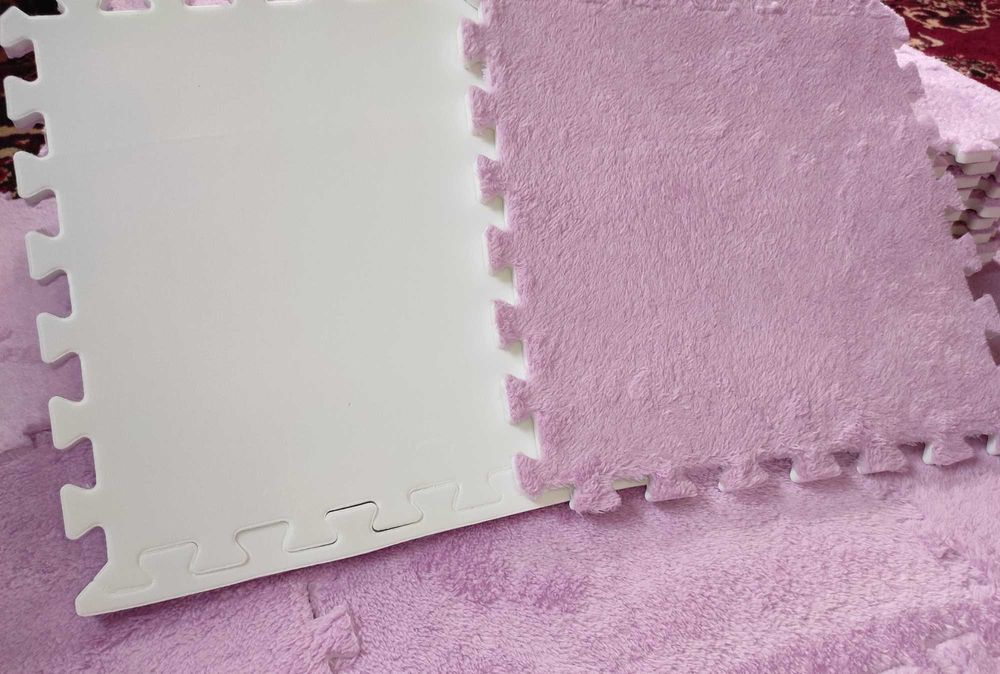Килим-пазл бузковий світло-фіолетовий колір (40шт.)