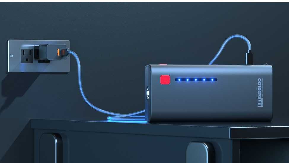 MOCNY BOOSTER urządzenie rozruchowe powerbank akumulator starter 2500A