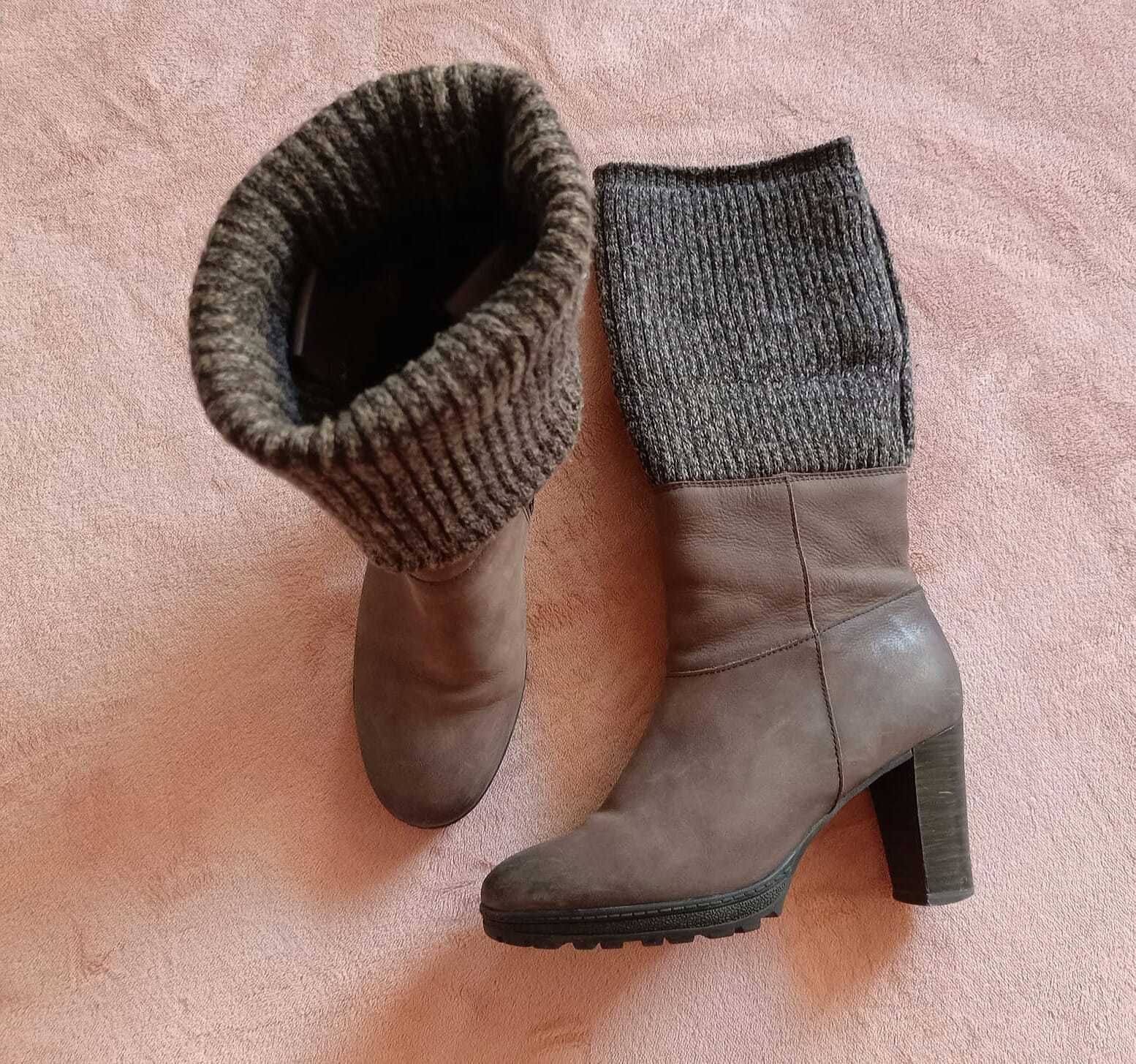 Buty Clarks Botki skórzane