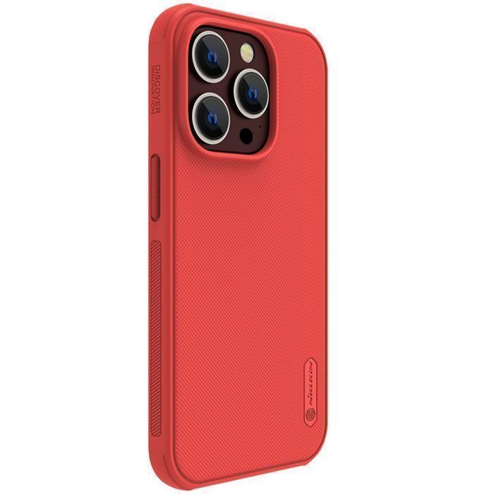 Etui Nillkin Super Frosted Shield Pro do iPhone 14 Pro, Czerwone