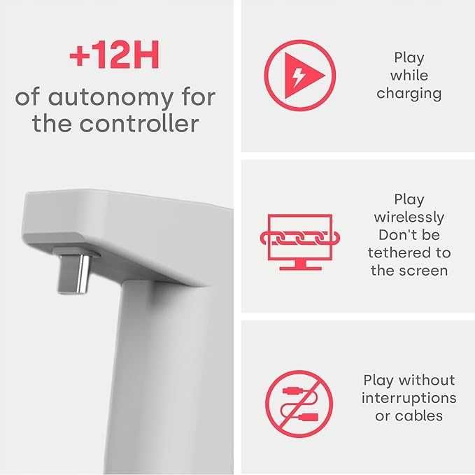 Remotto 5 Bezprzewodowa Przenośna Bateria Ładowarka do Pada PS5