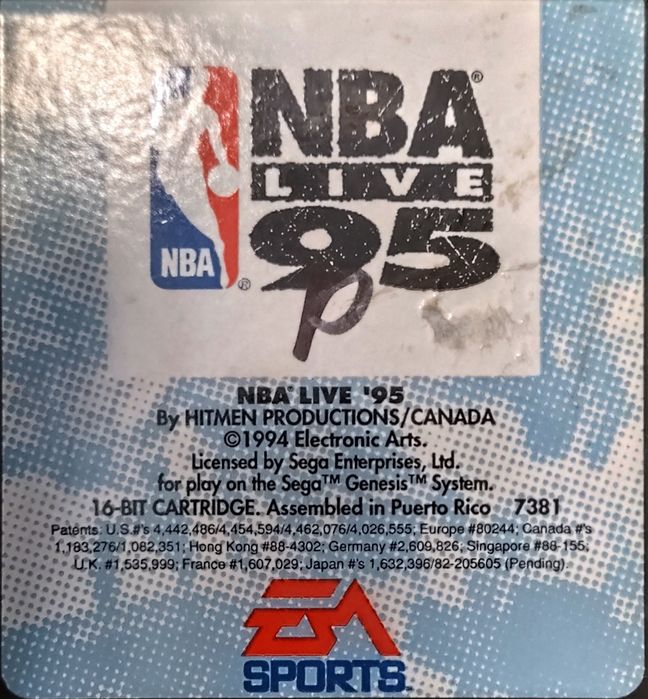 NBA Live 95 Sega Mega Drive