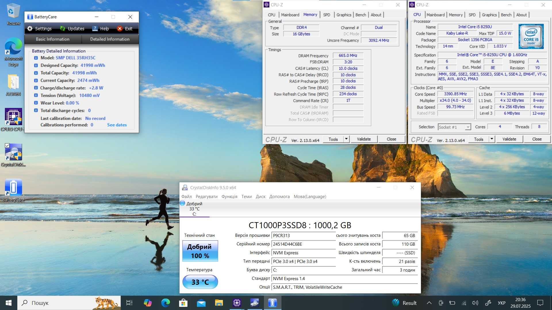 Ноутбук планшет Dell Inspiron 15 Touchscreen i5-8250U 16GB RAM 1TB SSD