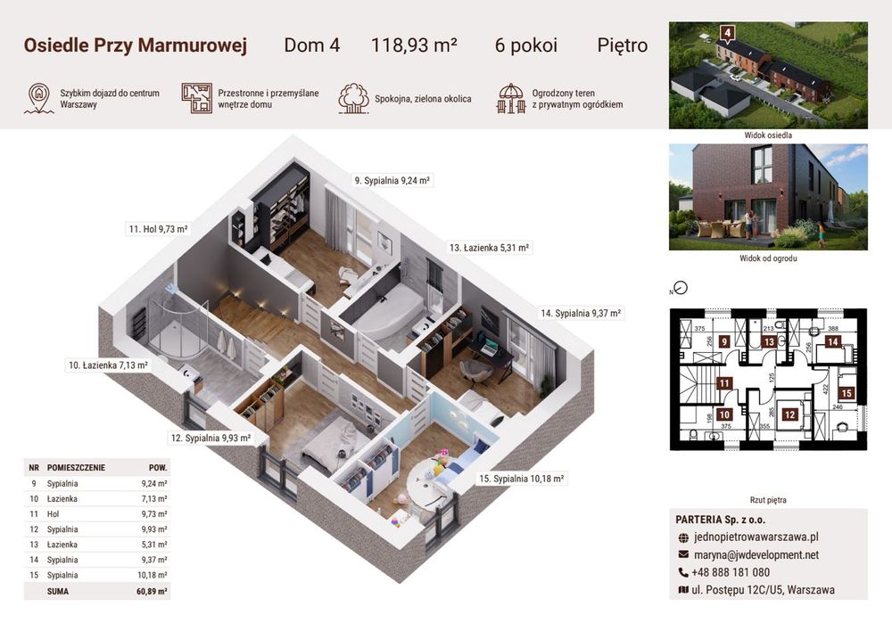 Jednopiętrowy dom pod Legionowem, szybki dojazd do Warszawy
