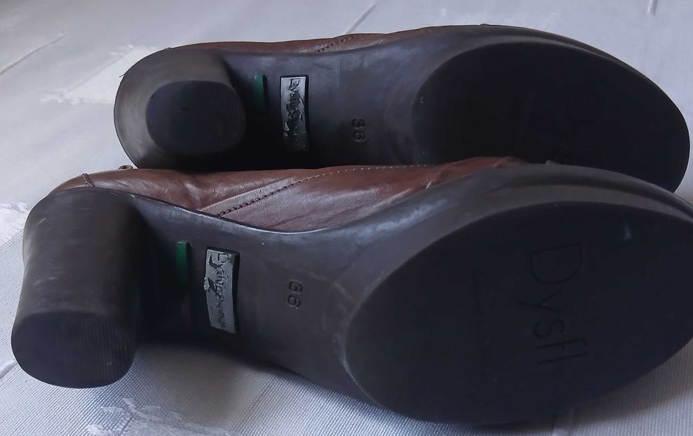 Botas Dysfunctional em pele, 37