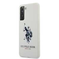 Etui U.s. Polo Assn. Silicone Logo Na Samsung Galaxy S21 - Białe