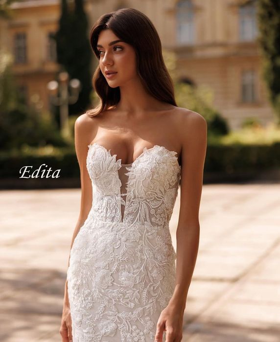 Весільна сукня рибка айворі