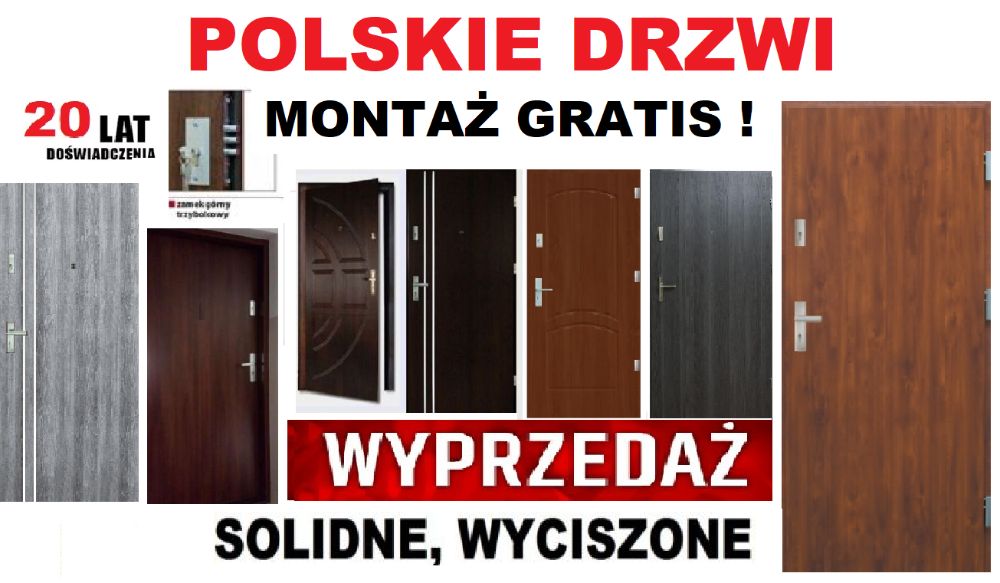 Drzwi zewnętzne WEJŚCIOWE do mieszkania z MONTAŻEM wewnątrzklatkowe