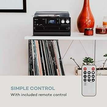 Wieża 7in1 Oakland DAB FM Bluetooth Kasety Gramofon CD AUX USB SD NOWA