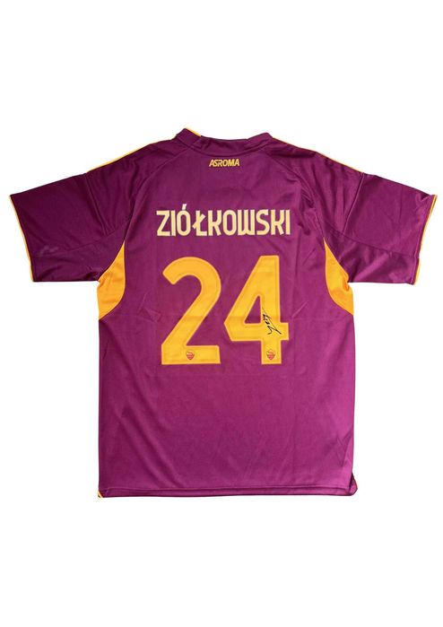 Jan Ziółkowski AS Roma koszulka z autografem + certyfikat autentycznoś