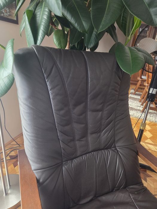 Komplet wypoczynkowy fotele +.kanapa skóra