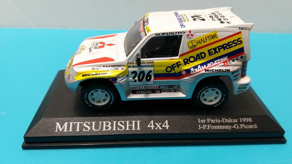 Mitsubishi Pajero 4x4 #206: Vencedor Rali Dakar 1998 - Altaya 1/43