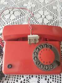 Telefon vintage czerwony Tulipan