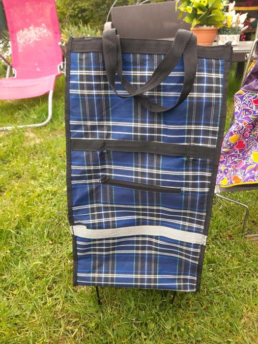 Wózek na zakupy na kółkach i Torba na zakupy składana na kółkach