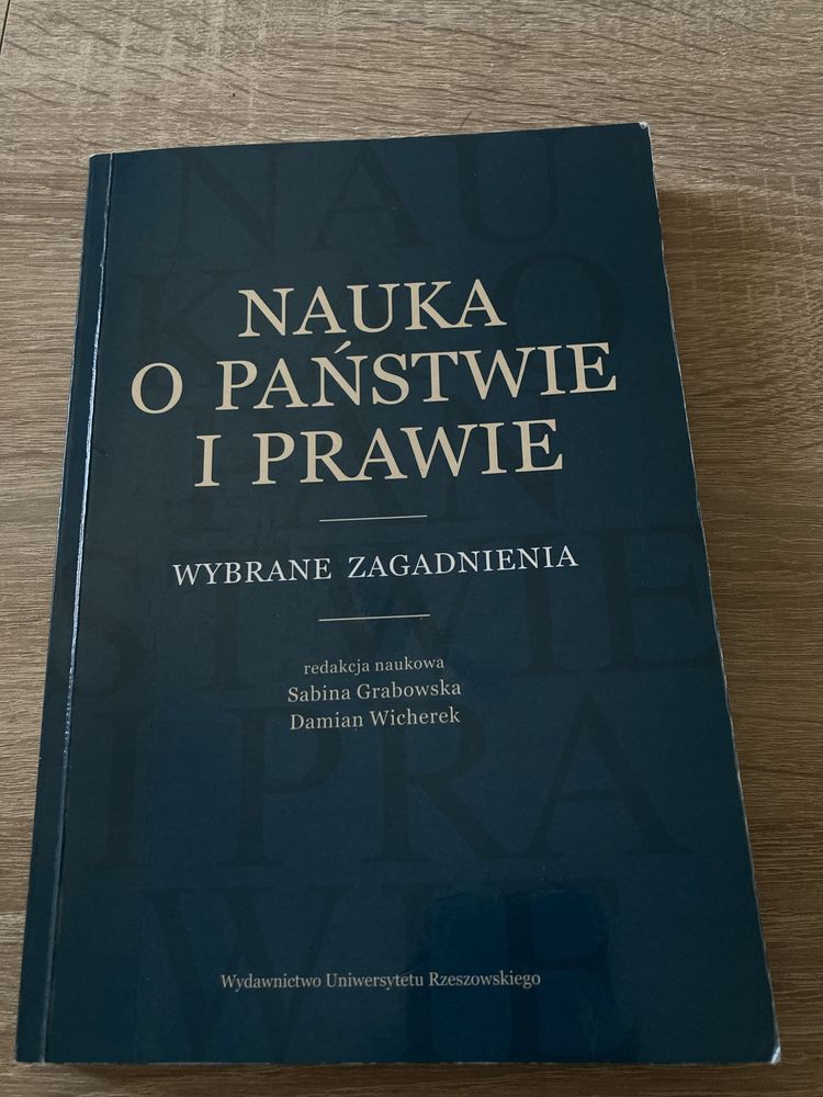 Nauka o Państwie i Prawie wybrane zagadnienia