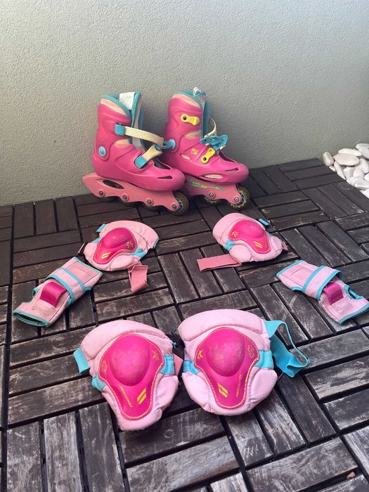 Patins Criança Decathlon 31 + Saco + Equip. Proteção