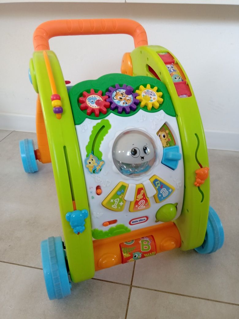 Little Tikes 3w1 Chodzik pchacz i stół aktywnościi