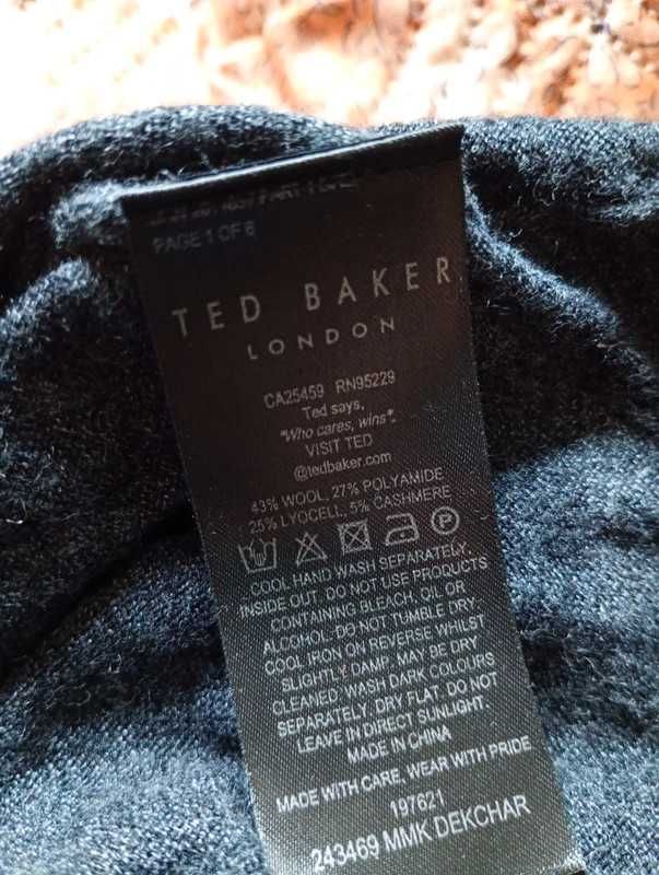 Wełniana bluzka z długim rękawem sweter Ted Baker